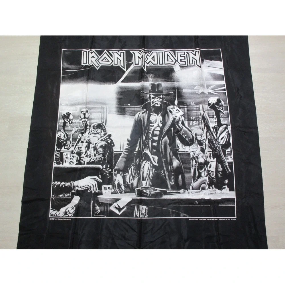 Vintage 1987 Iron Maiden Merch Flag‎ Wall Hanging Banner Tapestry 39